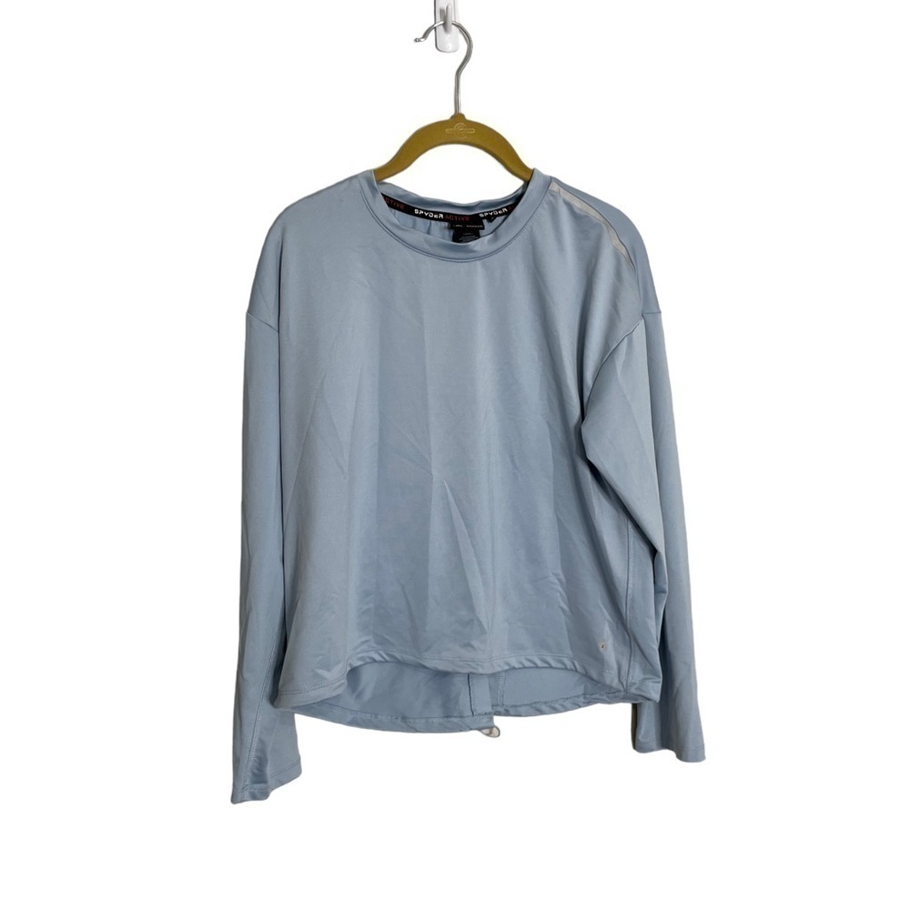 Spyder Light Blue Long Sleeve Base Layer Top Small